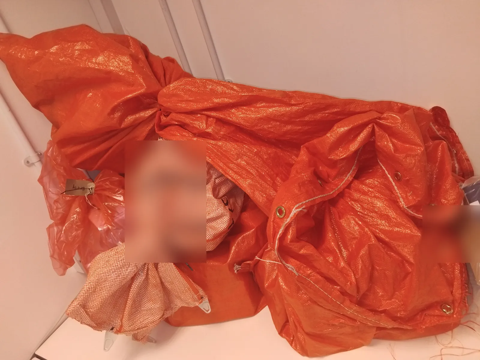 Tamper-evident woven courier sacks handled by Red Eagle Logistics for secure and confidential deliveries
